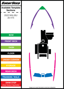 2022 Malibu 20 VTX GatorStep Flooring Parts