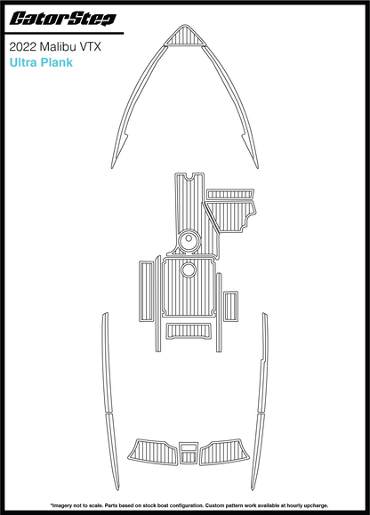 2022 Malibu 20 VTX GatorStep Flooring Ultra Plank
