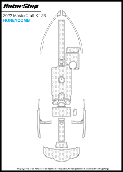 2022 Mastercraft XT23 GatorStep Flooring Honeycomb
