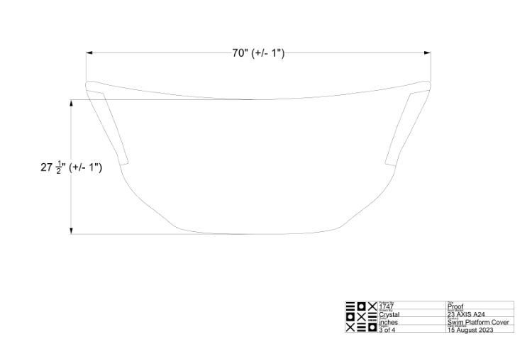 Axis Curled Swim Platform Cover