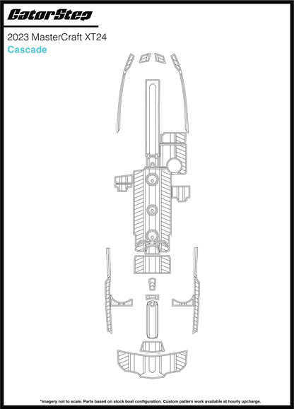 2023 Mastercraft XT24 GatorStep Flooring Cascade