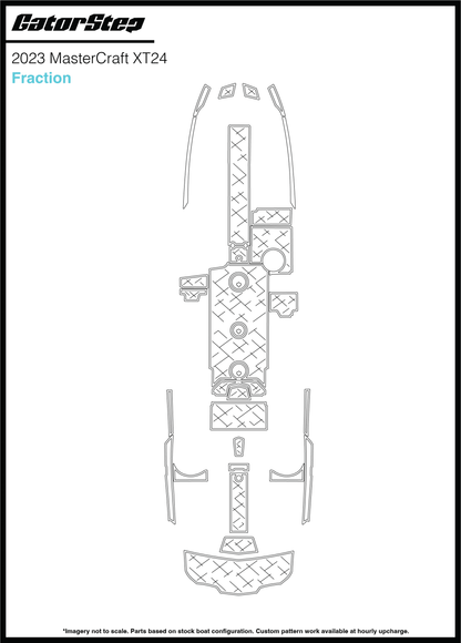 2023 Mastercraft XT24 GatorStep Flooring Fraction