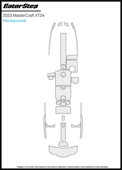 2023 Mastercraft XT24 GatorStep Flooring Honeycomb