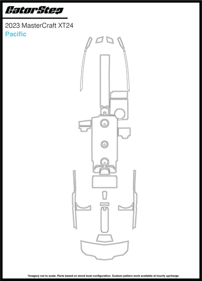 2023 Mastercraft XT24 GatorStep Flooring Pacific