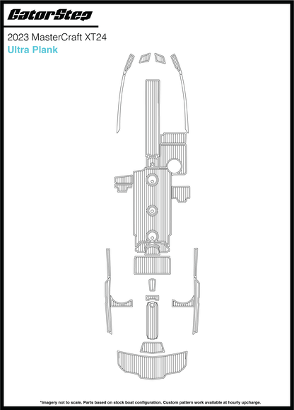 2023 Mastercraft XT24 GatorStep Flooring Ultra Plank