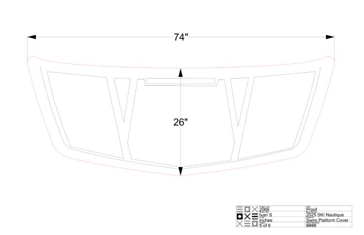 Ski Nautique Swim Platform Cover