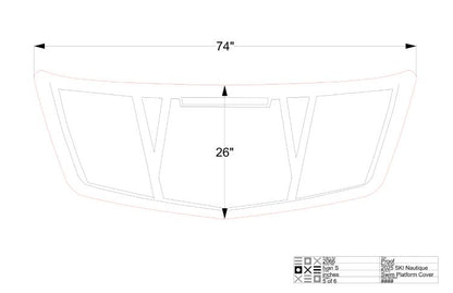 Ski Nautique Swim Platform Cover