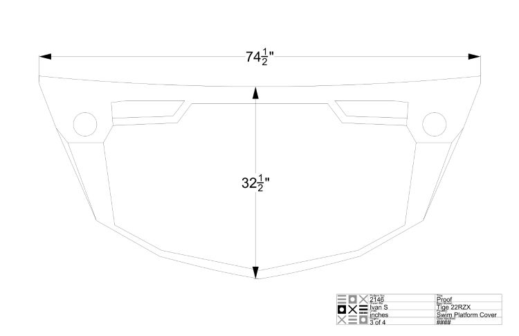 Tige Ultra Cup Holder Swim Platform Cover