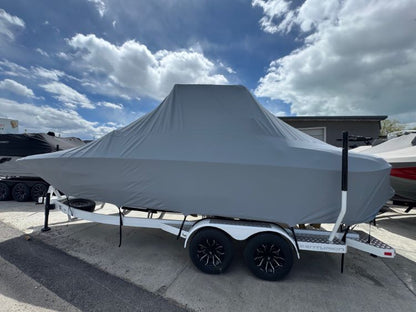 2025 Centurion NV233 Double Up storage cover with Battle Tower and SewLong FCTv3 Bimini