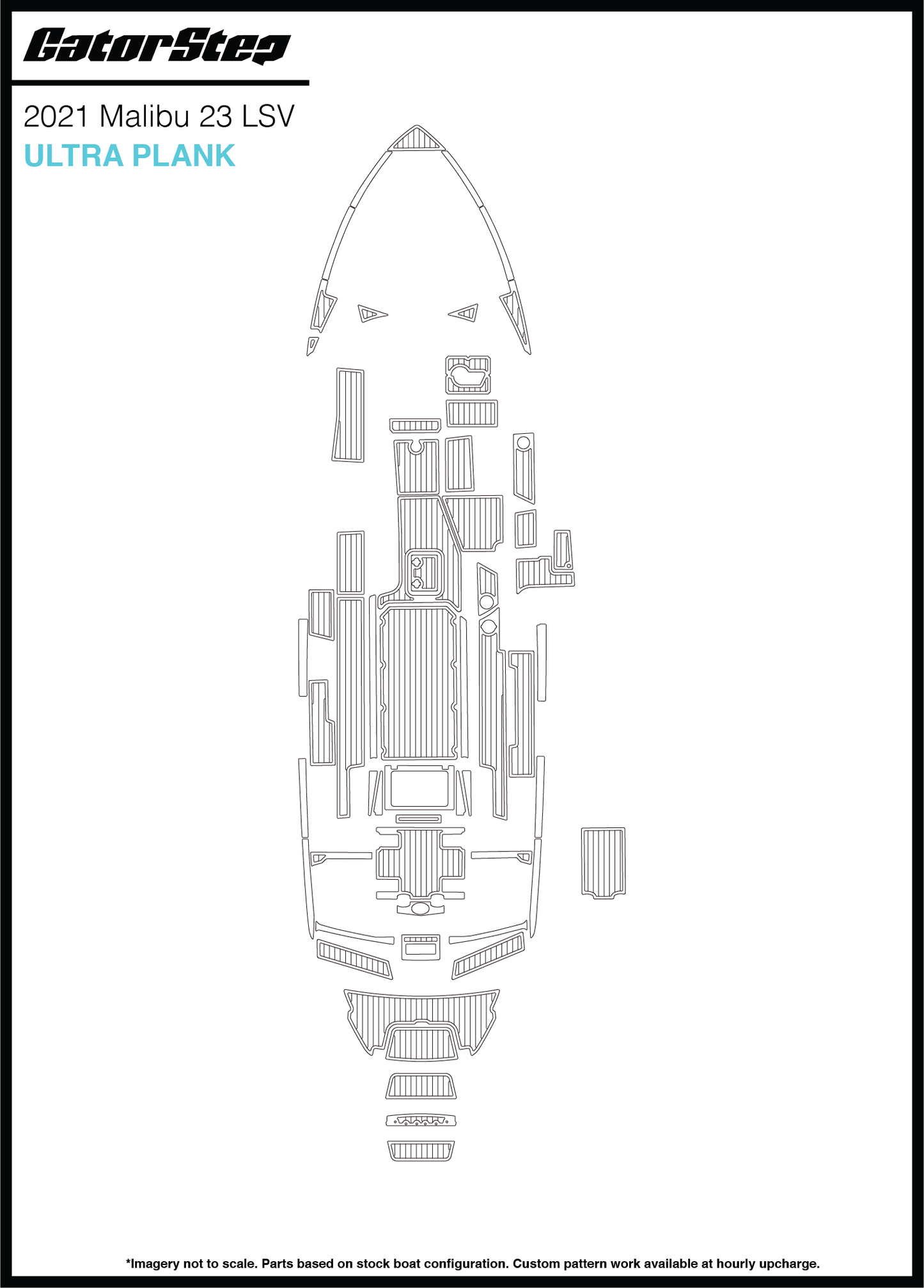 2021 Malibu 23 LSV GatorStep Flooring Ultra Plank