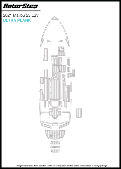 2021 Malibu 23 LSV GatorStep Flooring Ultra Plank