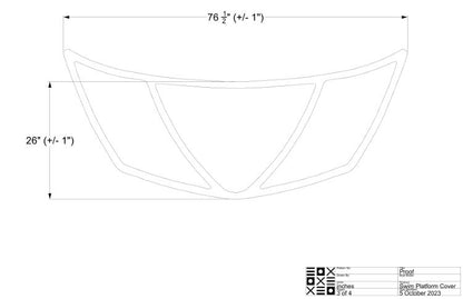 Nautique 230, 226, 210, and 200 Sport V  Swim Platform Cover
