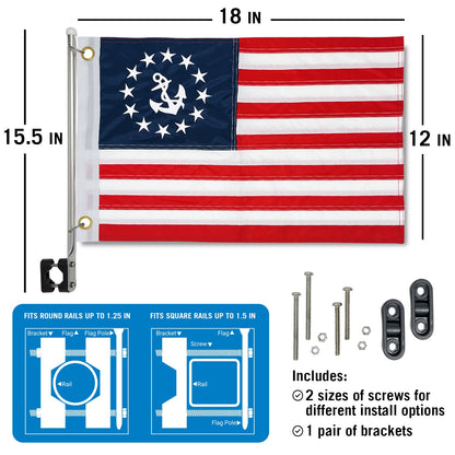 Anchor Boat Flag Yacht Ensign