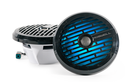 Roswell r1 8 inch speakers black with LED
