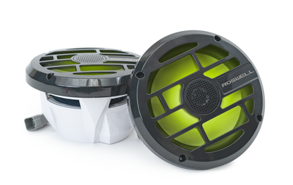 Roswell speakers with yellow LED