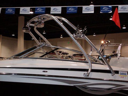 forward arching wake tower