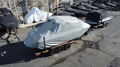 Nautique G23 with Telescoping Tower Double Up Storage Cover