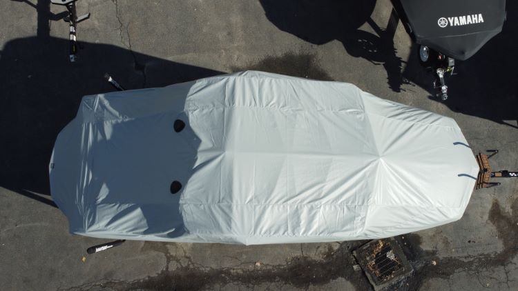 Nautique G23 with Telescoping Tower Double Up Storage Cover