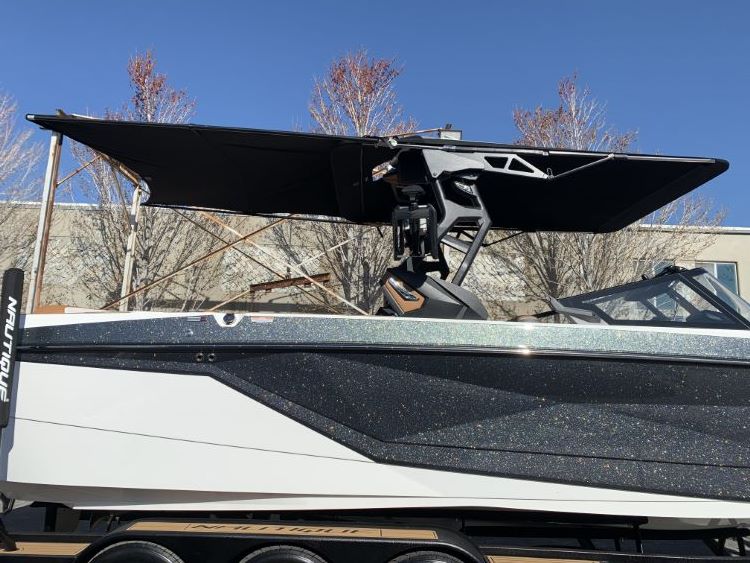 8' Folding Canopy Mounted Shade Sail, 83"-85" Wide