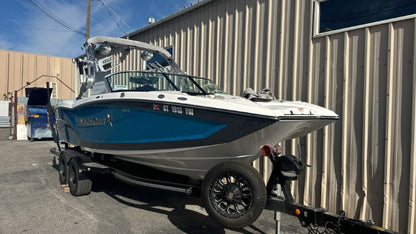 MasterCraft X23 Zero Flex 4 Tower and factory bimini TD Ratchet Cover