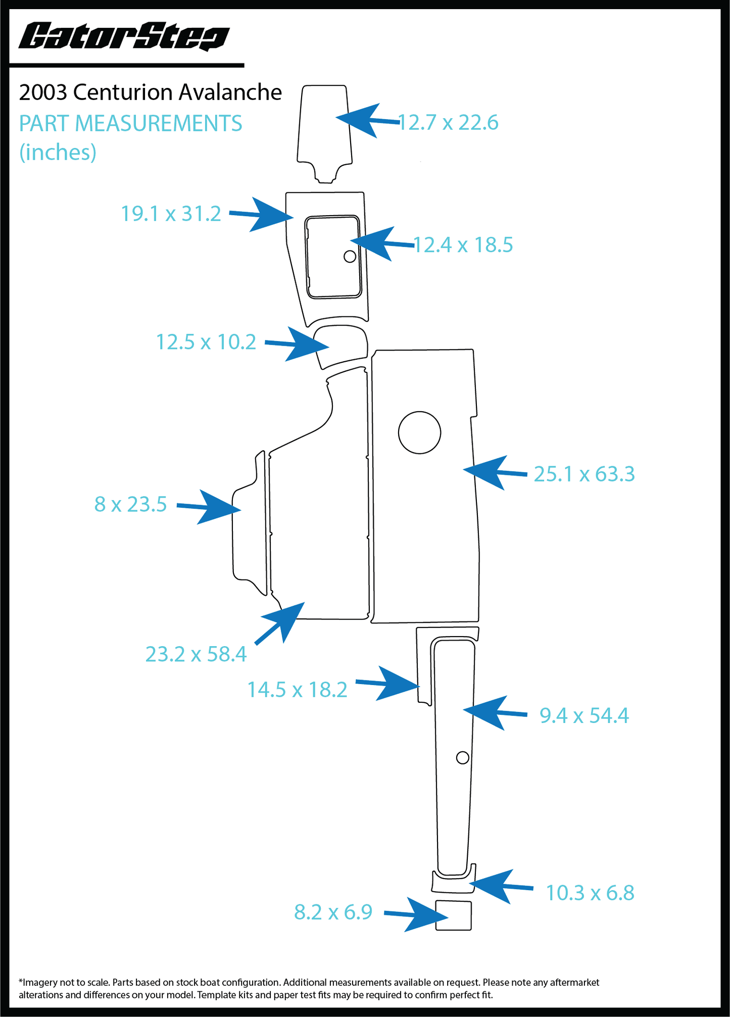 Gatorstep Dimensions 2003 Centurion Avalanche