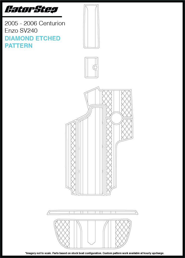 2005-2006 Centurion Enzo SV240 GatorStep Flooring Diamond Etched