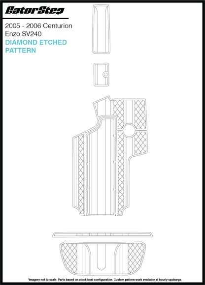 2005-2006 Centurion Enzo SV240 GatorStep Flooring Diamond Etched