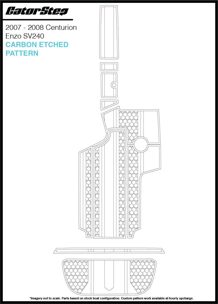 2007-2008 Centurion Enzo SV240 GatorStep Flooring Carbon Etched