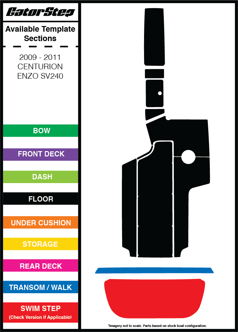 2009-2011 Centurion Enzo SV240 GatorStep Flooring 