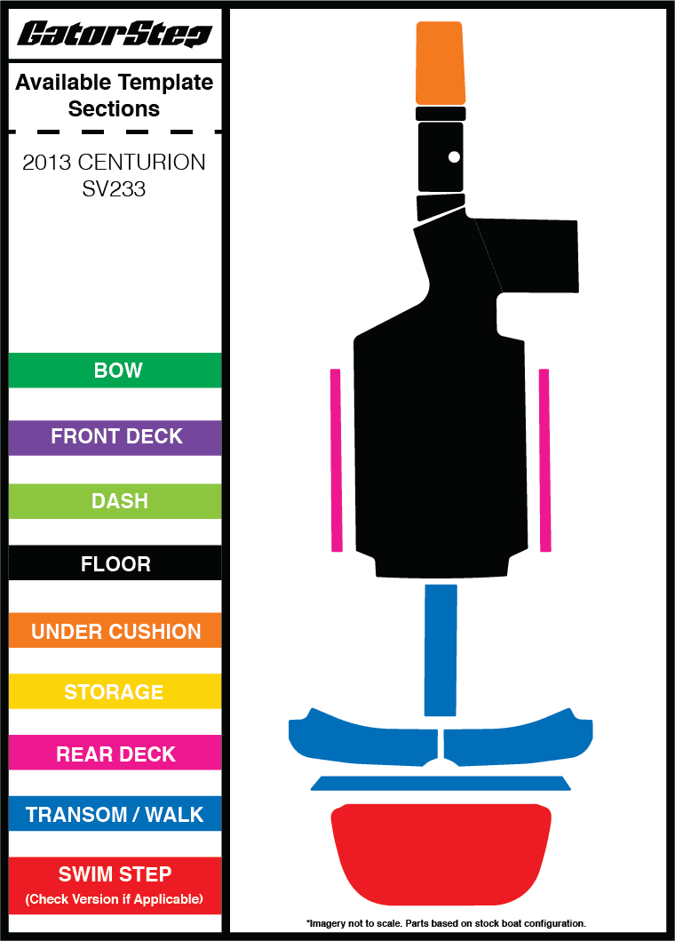 2013 Centurion SV233 GatorStep Flooring 