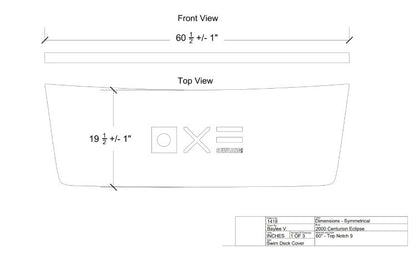 Centurion Eclipse Teak Swim Platform Cover