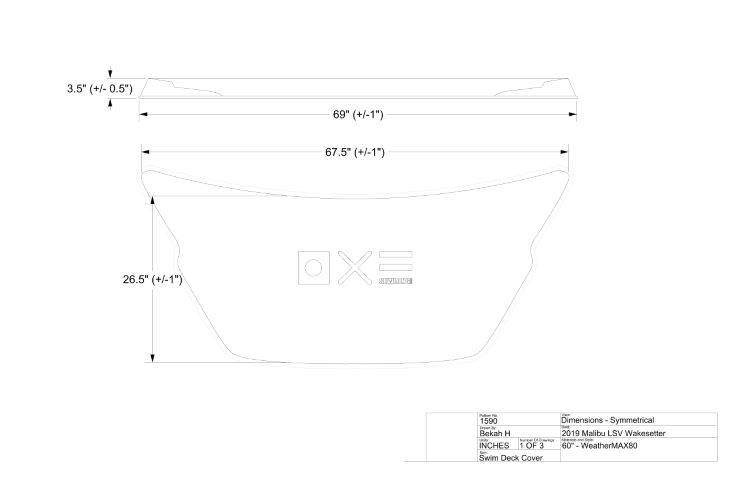 Malibu 22 LSV Wakesetter Swim Platform Cover
