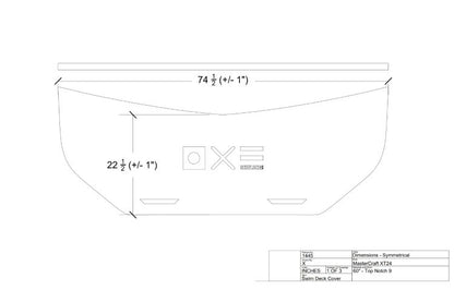 MasterCraft XT & NXT Teak Swim Platform Cover