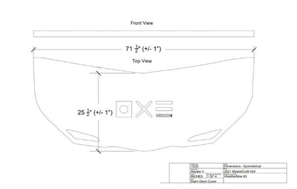 MasterCraft X Series Fiberglass Swim Platform Cover