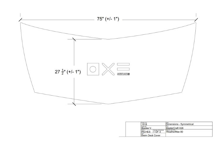 MasterCraft Swim Platform Cover