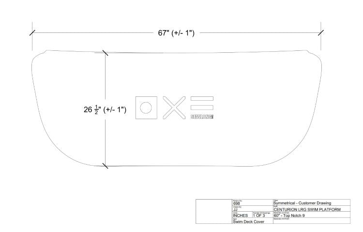 Centurion-Supreme Large Round Swim Platform Cover