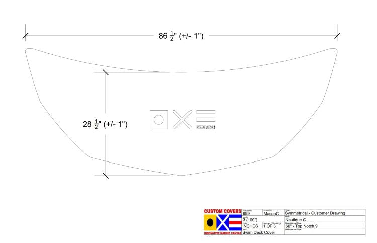 Nautique G Swim Platform Cover
