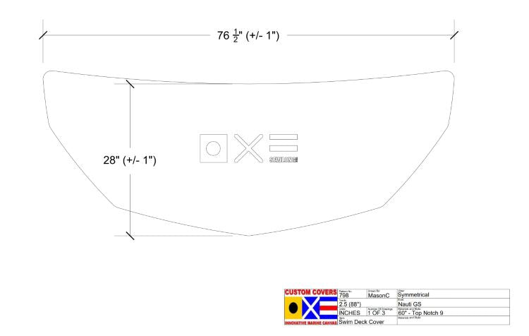 Nautique GS Swim Platform Cover 