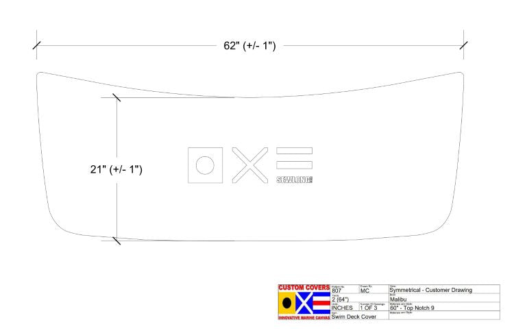 Malibu TXi Swim Platform Cover
