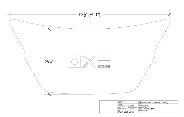 Malibu Surf Gate Swim Platform Cover 