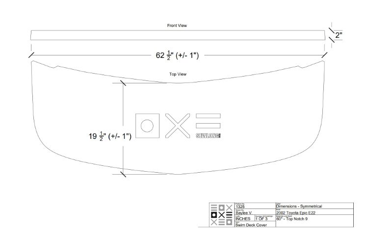 Toyota Epic Round Swim Platform Cover