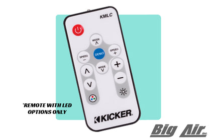 Kicker 8" Doubles with LED Remote (black or polished)