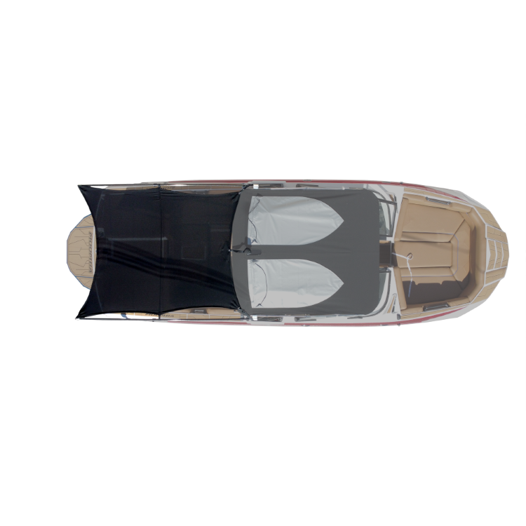 8' Folding Canopy Mounted Shade Sail, 71" - 73" Wide