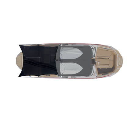 8' Folding Canopy Mounted Shade Sail, 71" - 73" Wide
