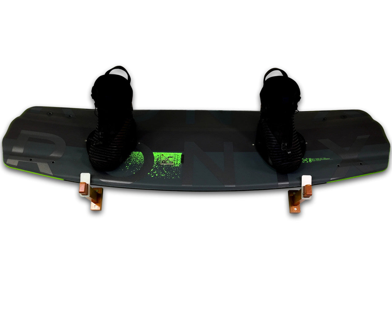 Solid Oak Wakeboard Display | Minimalist Wood Rack | Holds 20 lbs