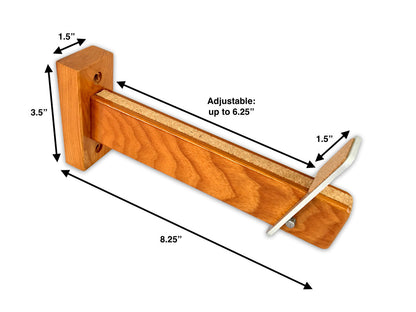 Solid Oak Surfboard Display | Minimalist Wood Rack | Holds 20 lbs