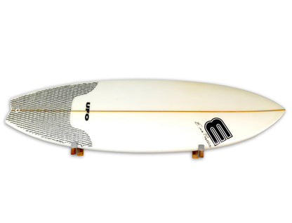 Solid Oak Surfboard Display | Minimalist Wood Rack | Holds 20 lbs