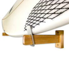 Solid Oak Surfboard Display | Minimalist Wood Rack | Holds 20 lbs