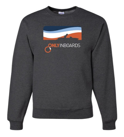 onlyinboards crewneck sweatshirt black heather