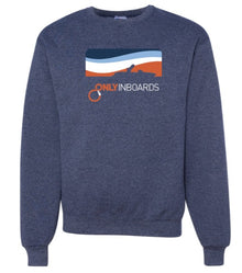 onlyinboards crewneck sweatshirt heather navy